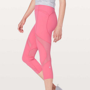 Lululemon On Pace Crop (21") GLOSSY NWOT